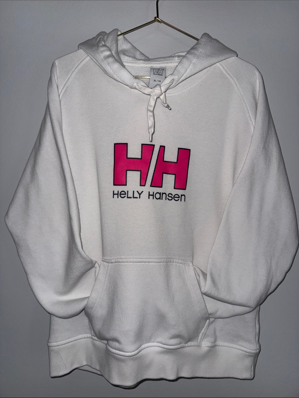 Helly Hansen White Hoodie with Pink HH Logo